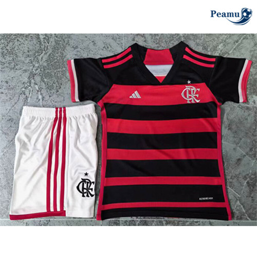 Camisola Futebol Flamengo Crianças Principal Equipamento 2024-2025