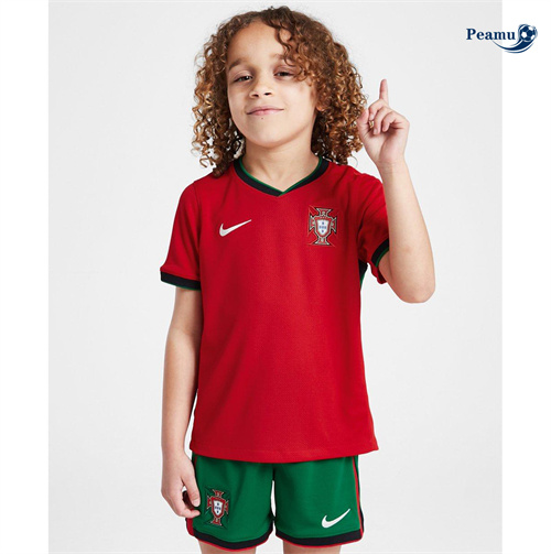 Camisola Futebol Portugal Crianças Principal Equipamento 2024-2025