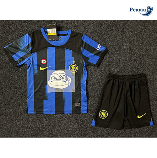 Camisola Futebol Inter Milan Crianças Principal Equipamento Turtles 2023-2024