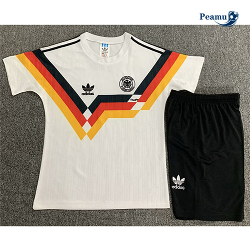 Camisola Futebol Retrô Alemania Crianças Principal Equipamento 1990