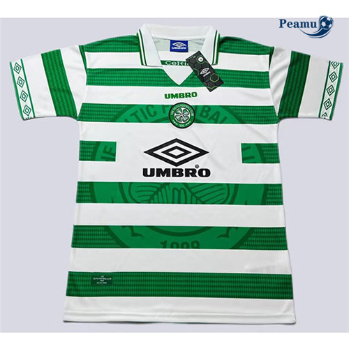 Camisola Futebol Retrô Celtic Principal Equipamento 1997-99