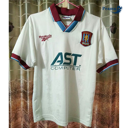 Camisola Futebol Retrô Aston Villa Alternativa Equipamento 1995-96