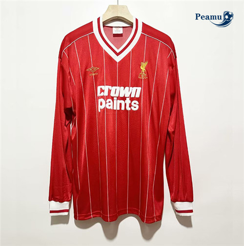Camisola Futebol Retrô Liverpool Principal Equipamento 1982-83 Manga Comprida