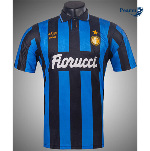 Camisola Futebol Retrô Inter Milan Principal Equipamento 1992-93