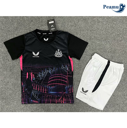 Novo Camisola Futebol Newcastle United Crianças Equipamento pre-game training 2023-2024