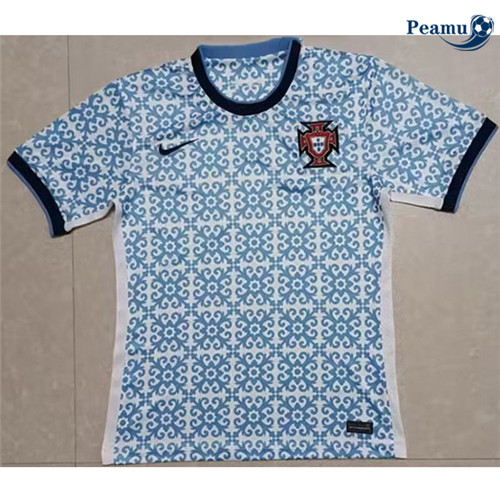 Novo Camisola Futebol Portugal Equipamento Azul 2023-2024