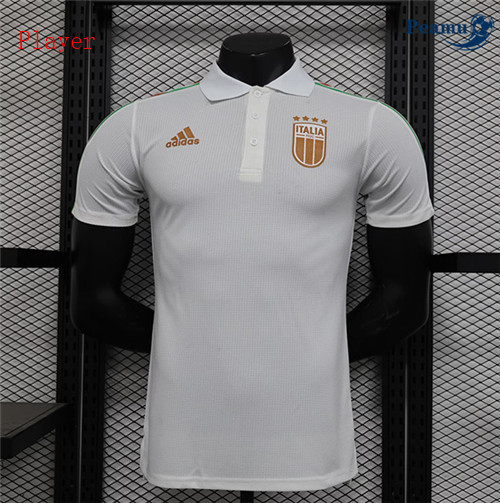 Criar Camisola Futebol Italia Player Version Equipamento Branco 2024-2025