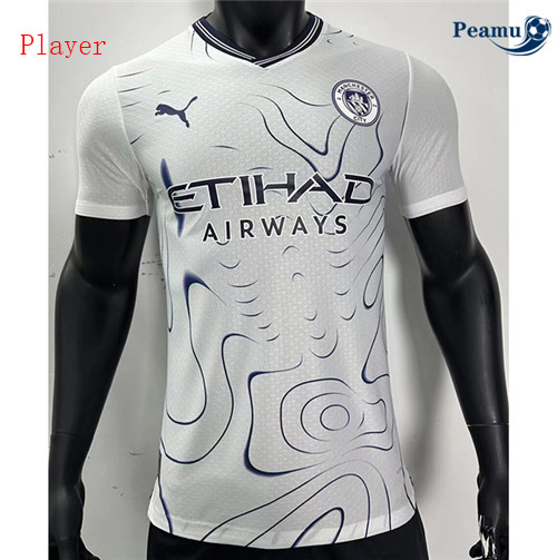 Loja Camisola Futebol Manchester City Player Version Equipamento Branco 2024