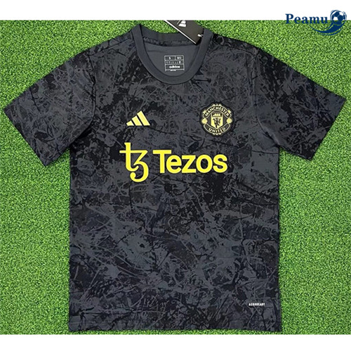 Comprar Camisola Futebol Manchester United Equipamento Rosa/Preto/Cinzento 2023-2024