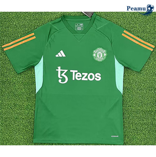 Criar Camisola Futebol Manchester United Equipamento Verde 2023-2024