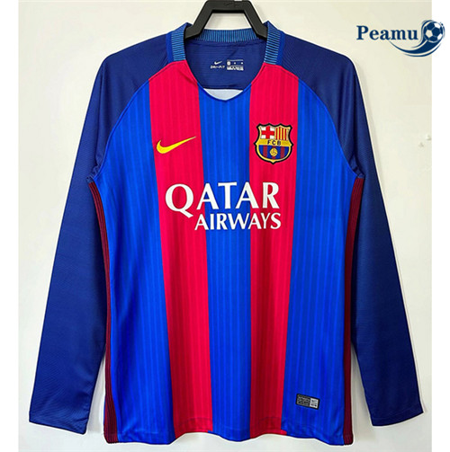 Criar Camisola Futebol Retrô Barcelona Primera Equipamento Manga Comprida 2016-17