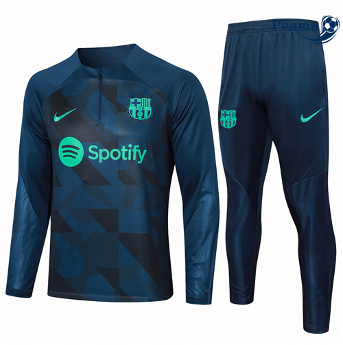 Novo Camisola Fato de Treino Barcelona Crianças azul real 2024