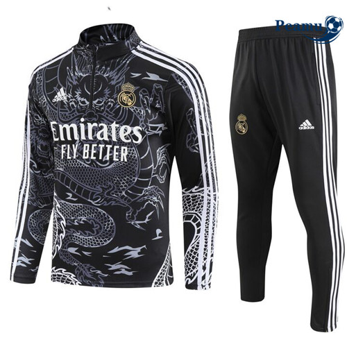 Criar Camisola Fato de Treino Real Madrid Crianças special Preto 2024