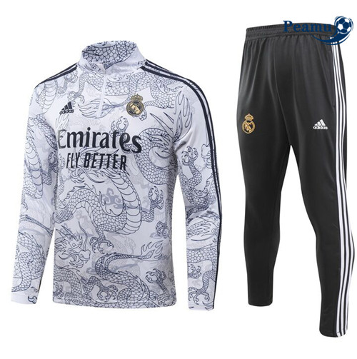 Novo Camisola Fato de Treino Real Madrid Crianças special Branco 2024