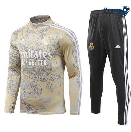 Criar Camisola Fato de Treino Real Madrid Crianças special amarillo claro 2024