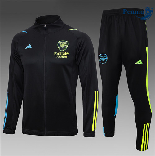 Comprar Camisola Casaco de Fato de Treino Arsenal Crianças Preto 2024