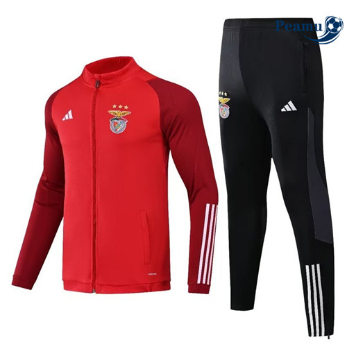 Novo Camisola Casaco de Fato de Treino S.L Benfica Vermelho 2024