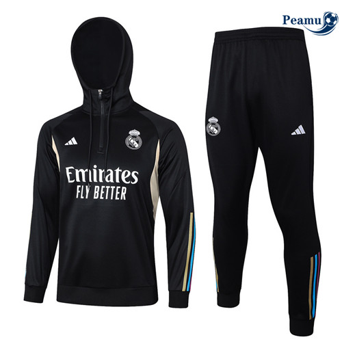 Oferta Camisola Fato de Treino Real Madrid Sombrero Preto 2024