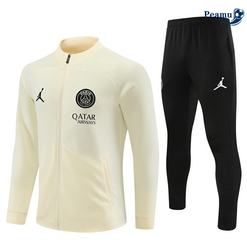 Comprar Camisola Casaco de Fato de Treino PSG de color crema 2024