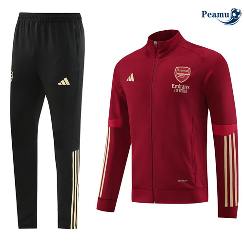 Oferta Camisola Casaco de Fato de Treino Arsenal Vermelho granate 2024