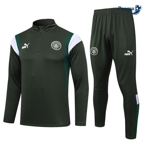 Criar Camisola Fato de Treino Manchester City verde oscuro 2024