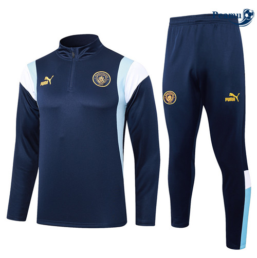 Novo Camisola Fato de Treino Manchester City azul real 2024