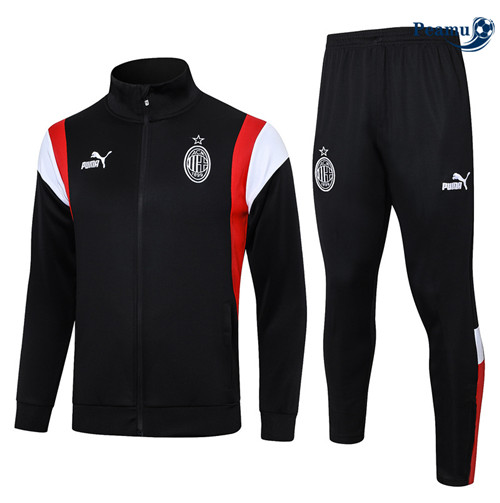 Loja Camisola Casaco de Fato de Treino AC Milan Preto 2024