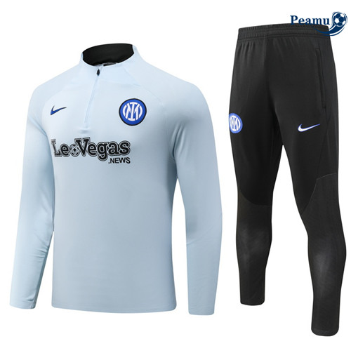 Criar Camisola Fato de Treino Inter Milan azul claro 2024