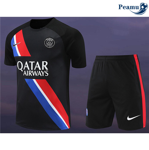 Oferta Camisola Kit Equipamento Training PSG + Calcoes Preto 2024