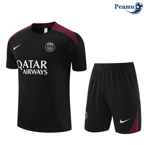 Criar Camisola Kit Equipamento Training PSG + Calcoes Preto 2024