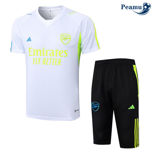 Comprar Camisola Kit Equipamento Training Arsenal + Calcoes Branco 2024