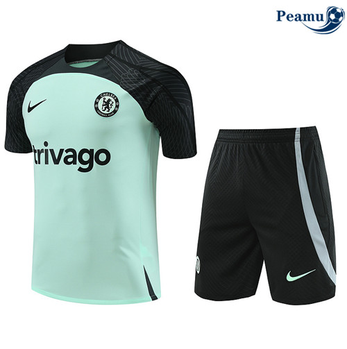 Novo Camisola Kit Equipamento Training Chelsea + Calcoes verde 2024