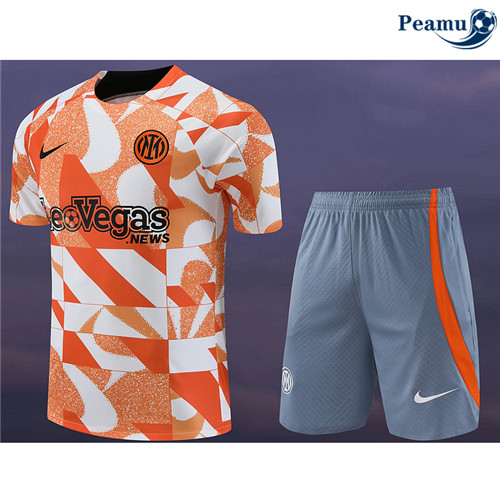 Novo Camisola Kit Equipamento Training Inter Milan + Calcoes Vermelho 2024