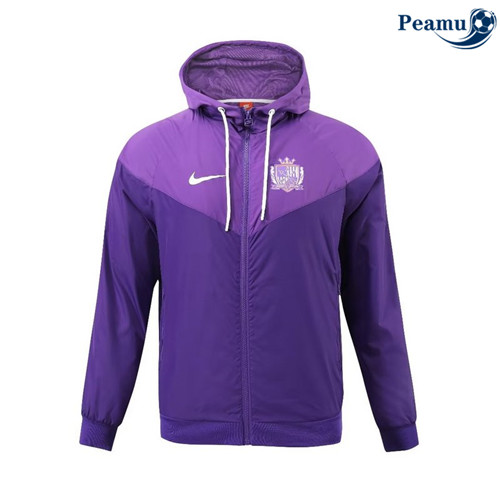 Criar Camisola Jaqueta Futebol Windrunner Fato de Treino Hiroshima Sanfrecce Roxo 2024