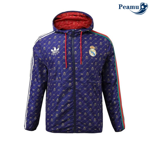 Oferta Camisola Jaqueta Futebol Windrunner Fato de Treino Real Madrid Azul marino 2024