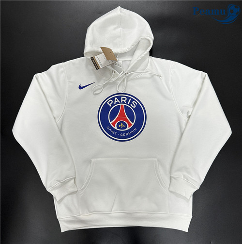 Loja Camisola Jaqueta Futebol Sueter de Treinamento PSG Branco 2024