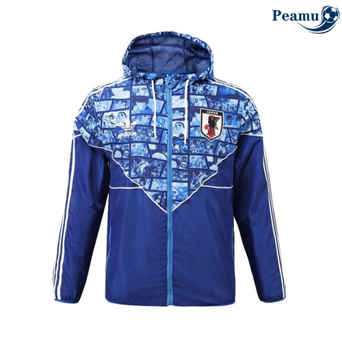 Criar Camisola Jaqueta Futebol Windrunner Fato de Treino Japao azul 2024