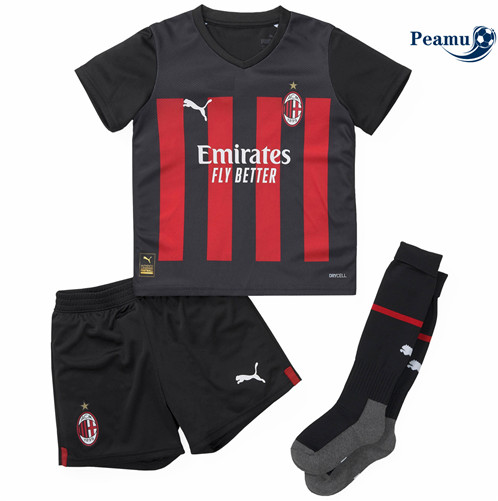 Camisola Futebol AC Milan Crianças Principal 2022-2023 pt228214