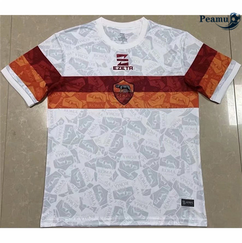 Camisola Futebol AS Roma Principal Equipamento Branco 2022-2023 pt229306