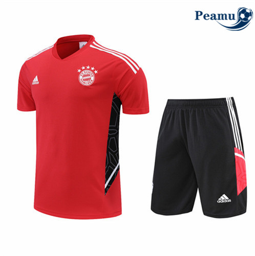 Camisola Futebol Kit Entrainement foot Bayern de Munique + Pantalon Vermelho 2022-2023 pt228385