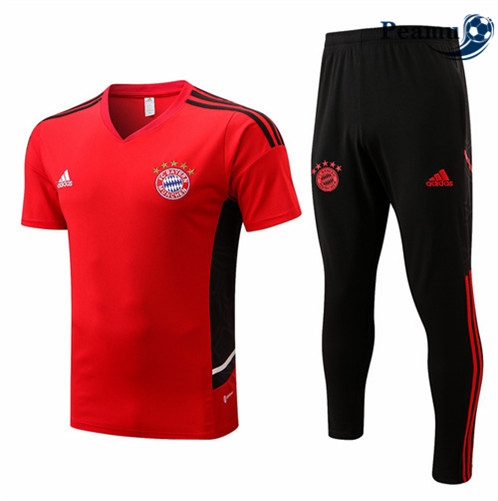 Camisola Futebol Kit Entrainement foot Bayern de Munique + Pantalon Vermelho 2022-2023 pt228389