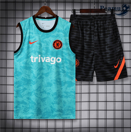 Camisola Futebol Kit Entrainement foot Chelsea Colete + Pantalon 2022-2023 pt228412