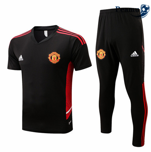 Camisola Futebol Kit Entrainement foot Manchester United + Pantalon Preto 2022-2023 pt228460