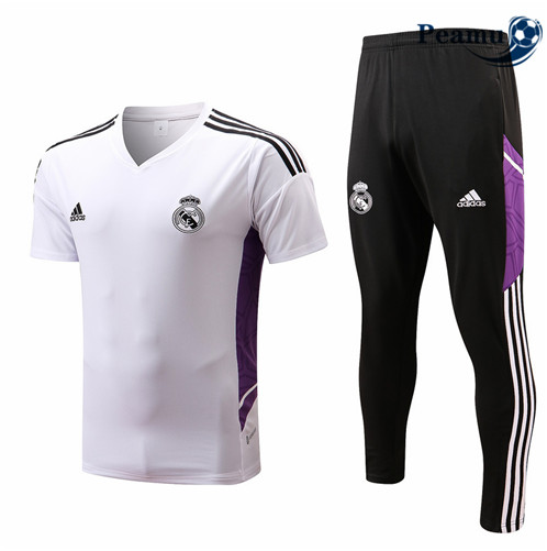 Camisola Futebol Kit Entrainement foot Real Madrid + Pantalon Branco 2022-2023 pt228526
