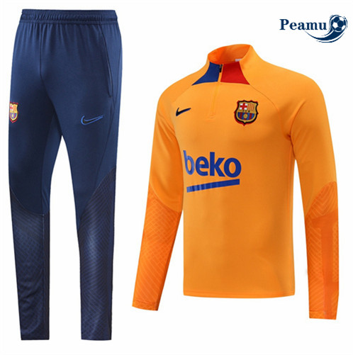 Camisola Fato de Treino Barcelona Laranja 2022-2023 pt228698
