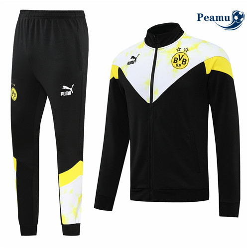 Camisola Casaco de Fato de Treino Borussia Dortmund Preto 2022-2023 pt228701