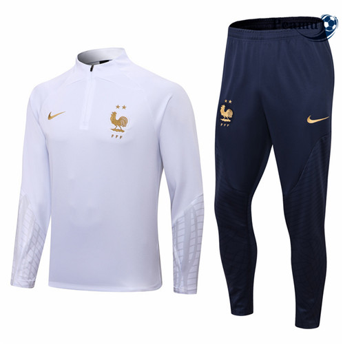 Camisola Fato de Treino França Branco 2022-2023 pt228744