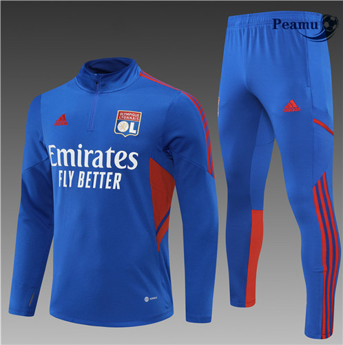 Camisola Fato de Treino Lyon Criancas Azul 2022-2023 pt228830