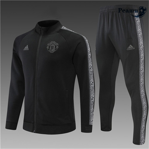 Camisola Casaco de Fato de Treino Manchester United Criancas Preto 2022-2023 pt228831