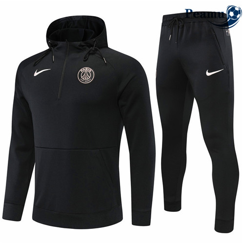 Camisola Fato de Treino Paris PSG com capuz Preto 2022-2023 pt228726